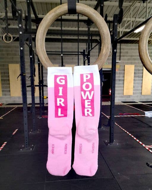 PEGADA SOCKS - Roze girl power sportsokken