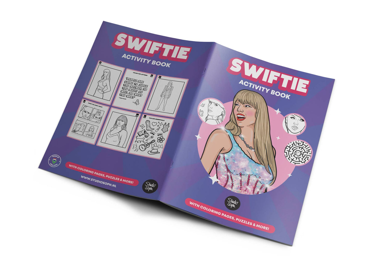 Studio Soph (We Pay Your Import Fees - We Ship DDP) - Swiftie activiteitenboek A4