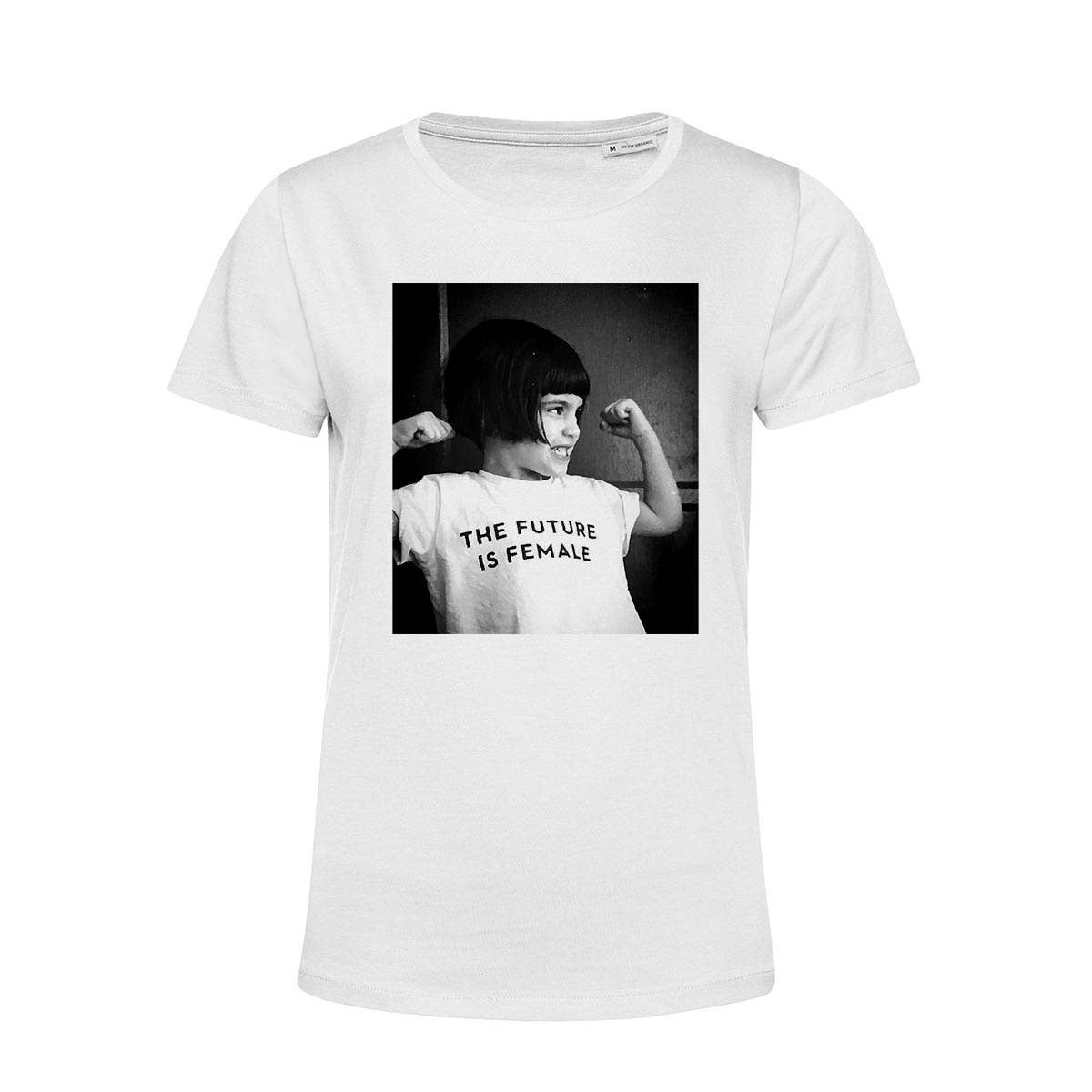 #MAISENZA - T-shirt Future is Female met print: M