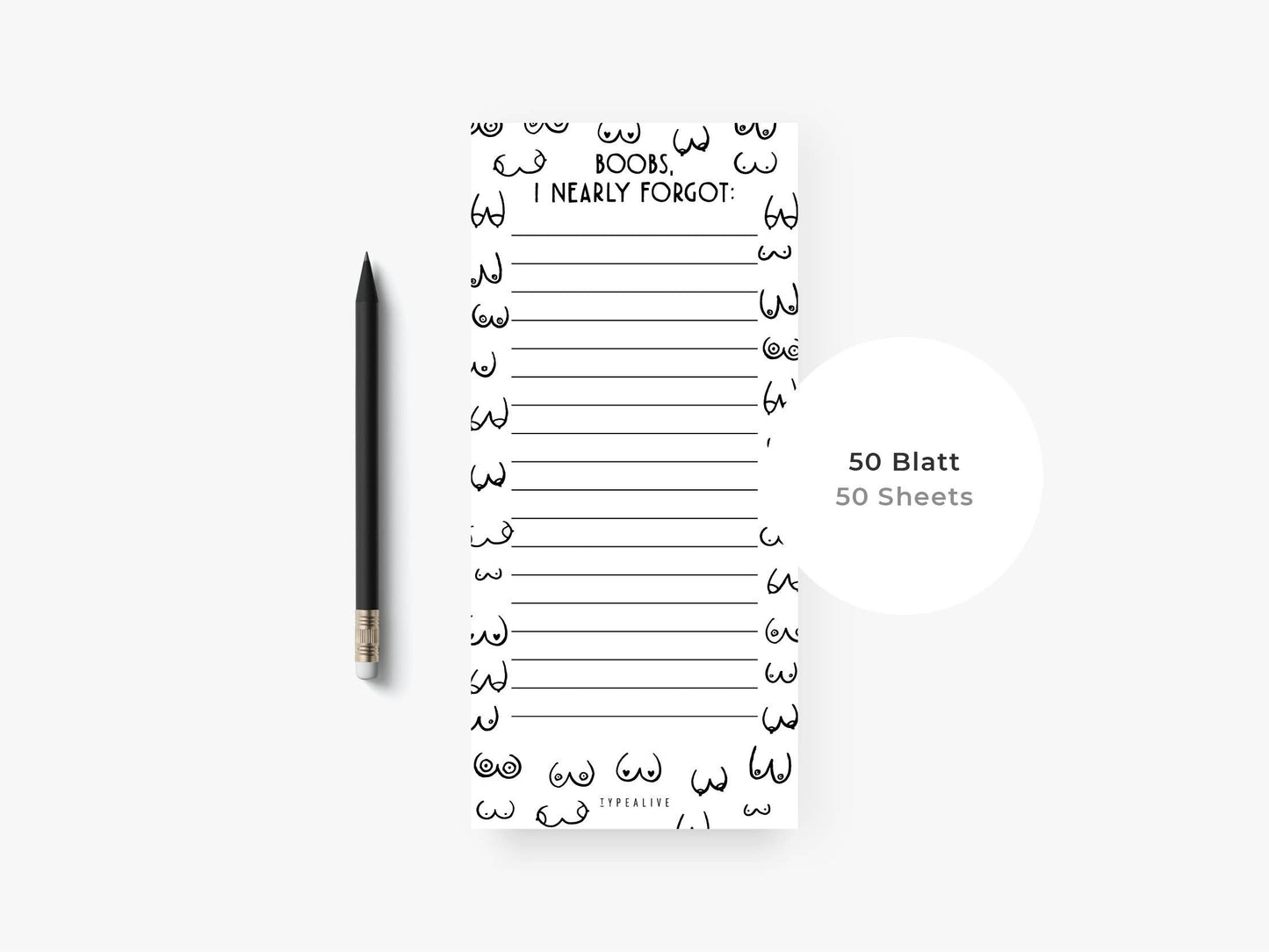 typealive - Notitieblok ‘slim’ / Nearly Forgot