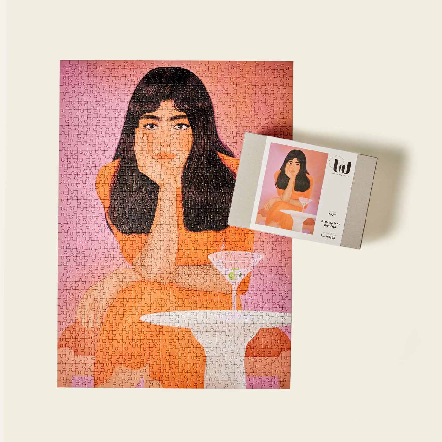 Wonderpieces - Puzzel »Staring into the Void« | Illustratie Elif Küçük