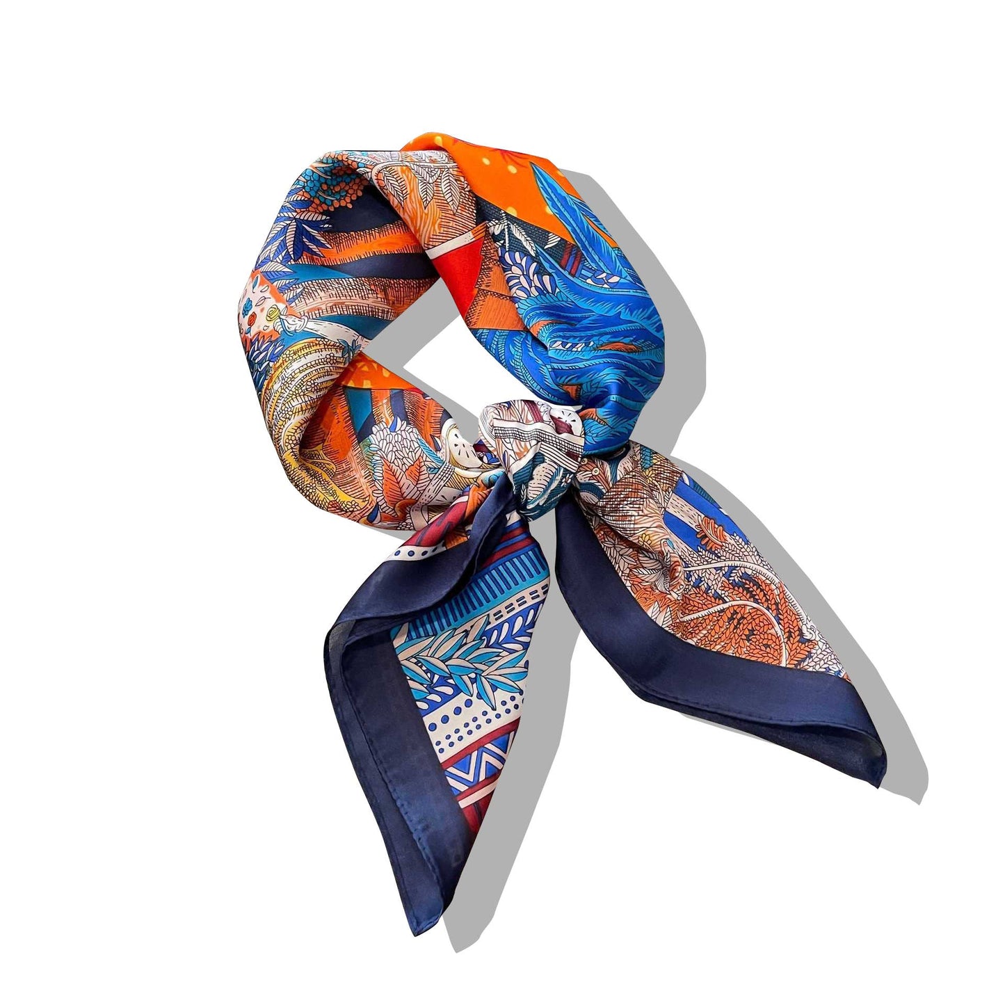 Lourens Exclusive - Sjaaltje - trendy kleurrijk - 70 x 70cm - silk