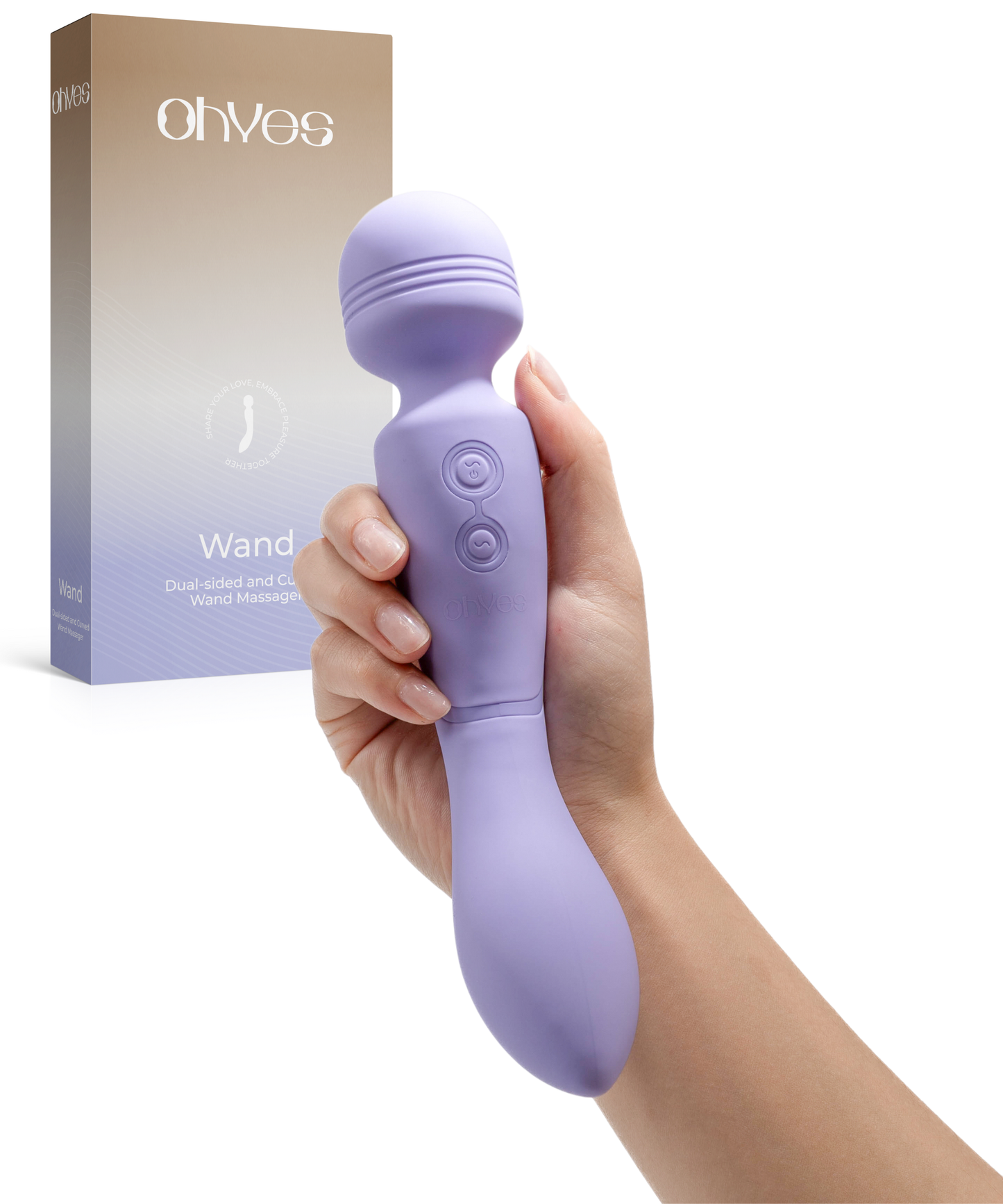 ohyes - OHYES Magic Wand vibrator - dubbele massage-staaf en G-spot vibrator: Beige