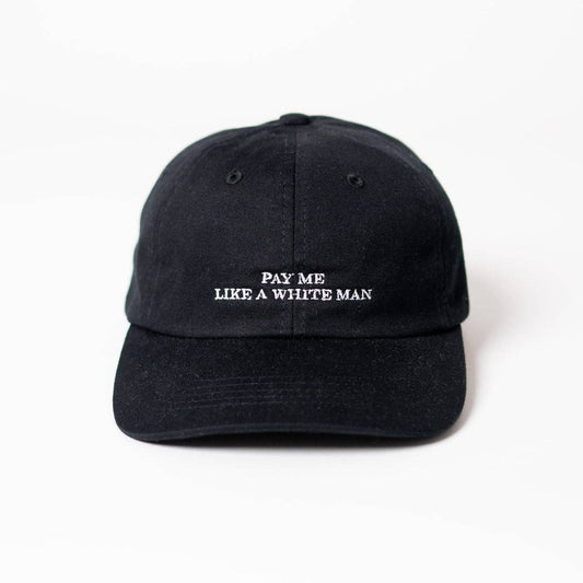 arrel - responsible apparel - Betaal me als een witte man Premium Vaderpet - zwart & wit