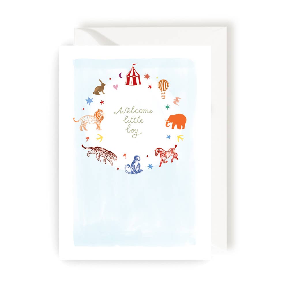 Nienke Slotboom - Babykaart - Welkom Kleine Jongen