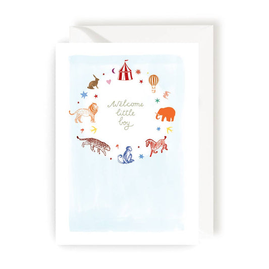 Nienke Slotboom - Babykaart - Welkom Kleine Jongen