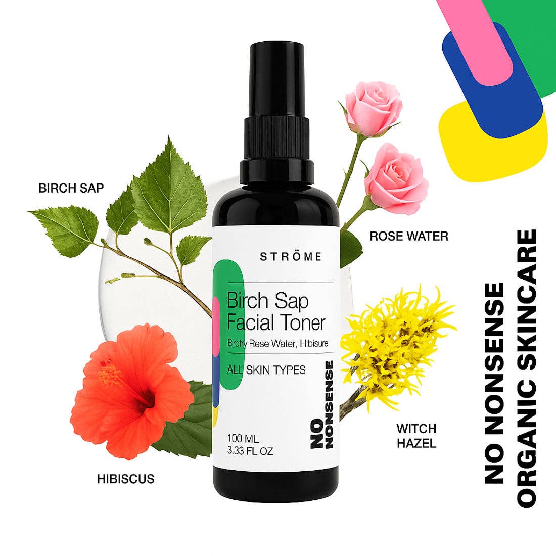Ströme - BIRCH SAP FACIAL TONER: Mushroom Packaging