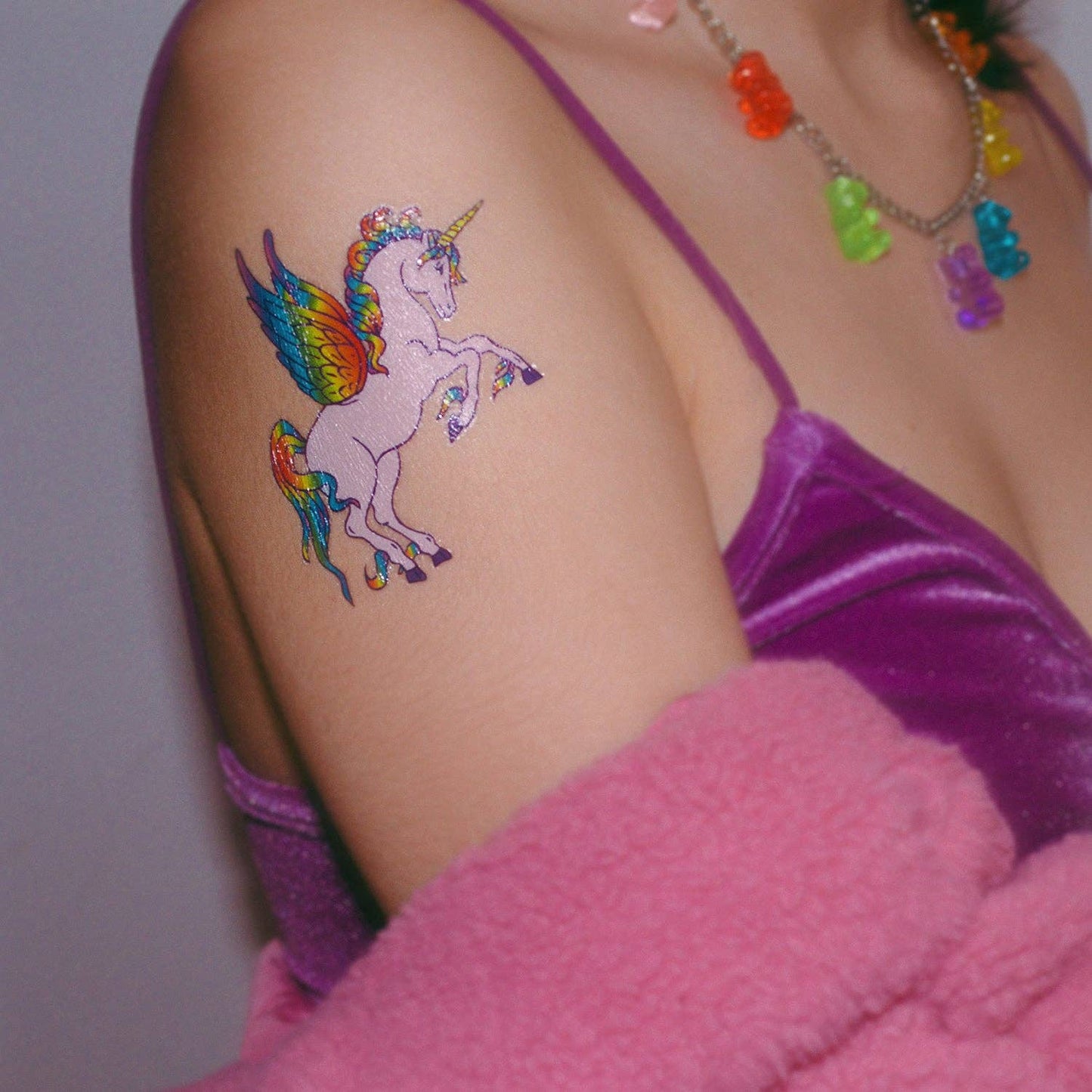 Tattoonie - UNICORN tijdelijke tattoo (set van 2)