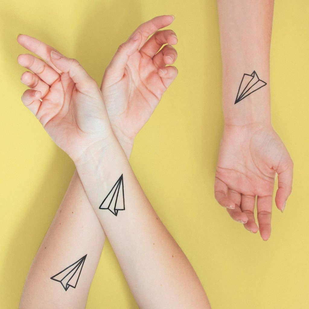 Tattoonie - THE PAPER PLANE Tattoo (verpakking van 2)
