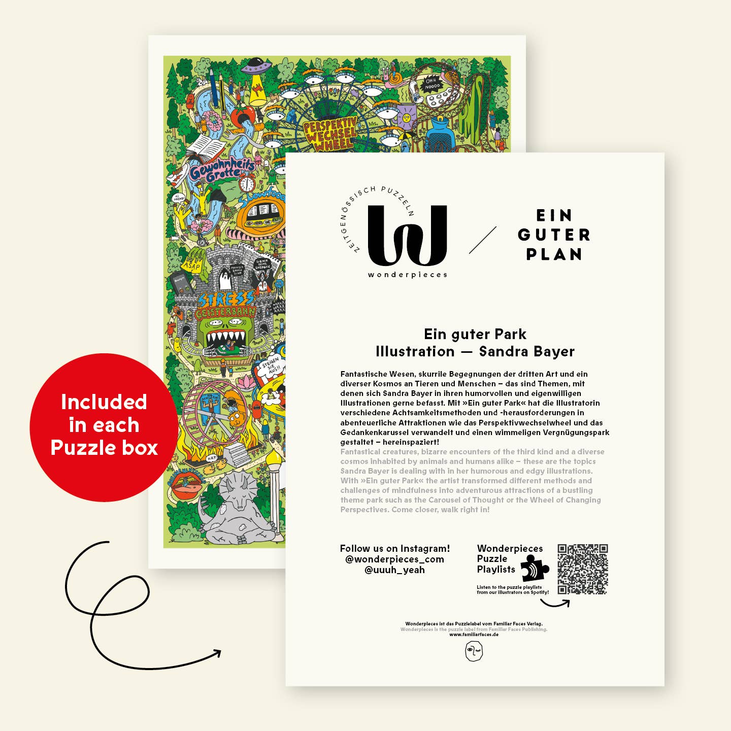 Wonderpieces - »Ein guter Park« puzzel | illustratie Sandra Bayer