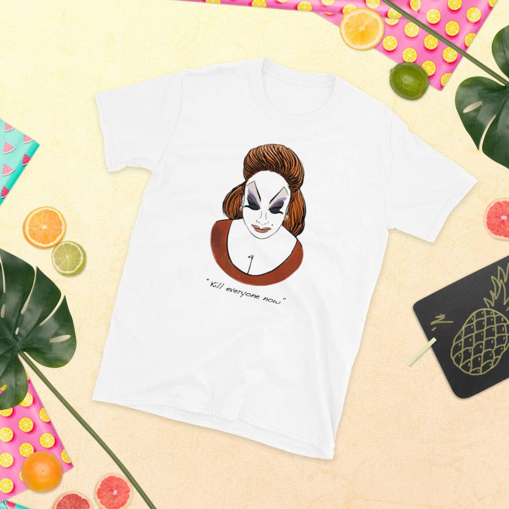El loco del Pelo Rizo - T-shirt voor heren, Divine.: M
