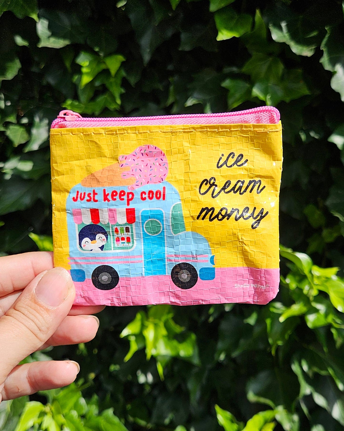 Studio Inktvis B.V. - Mini portemonnee Ice Cream Money van gerecycled plastic