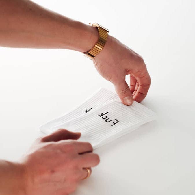 arrel - responsible apparel - Fuck. Statement sokken.: 43-46