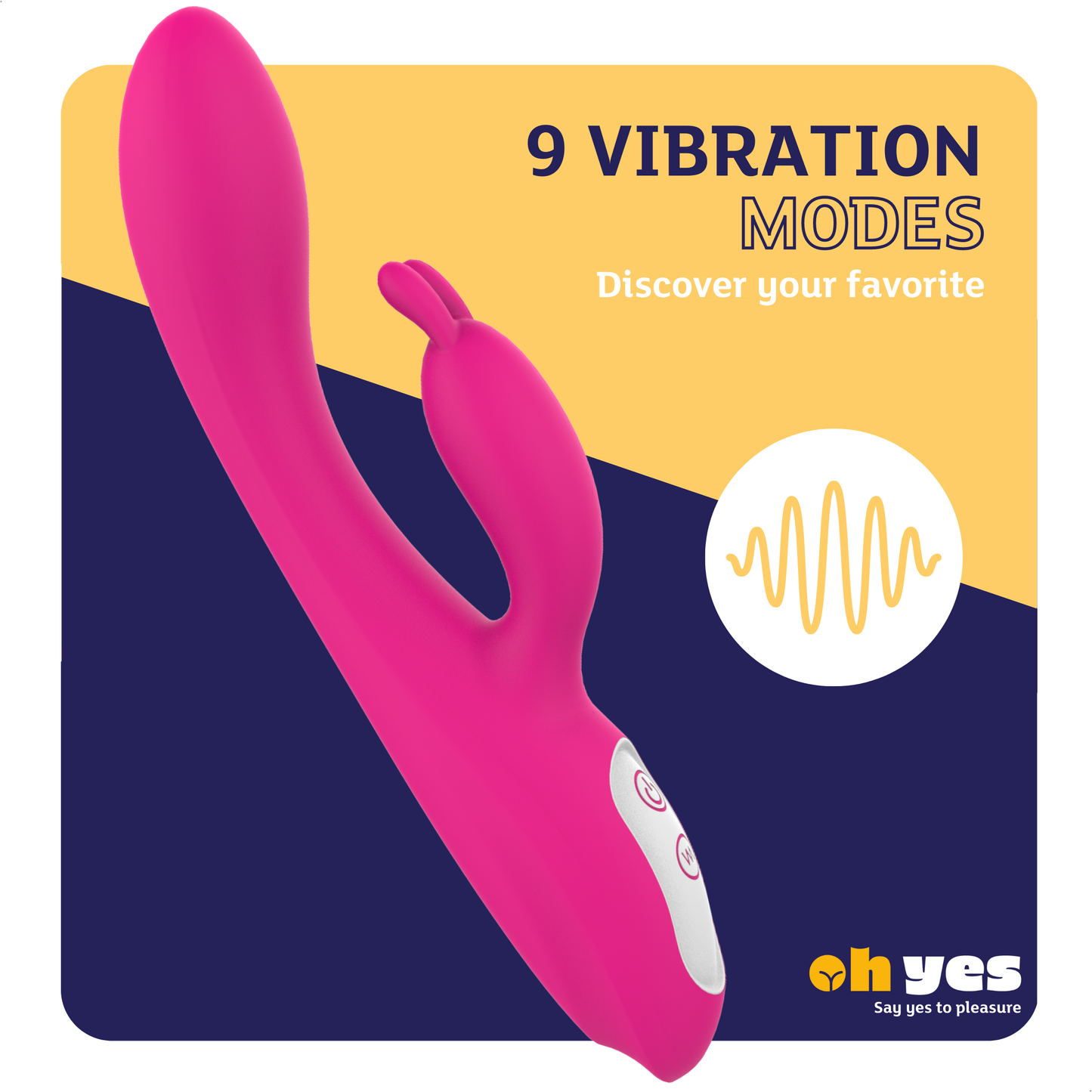 ohyes - Verwarmende Rabbit Vibrator: Roze