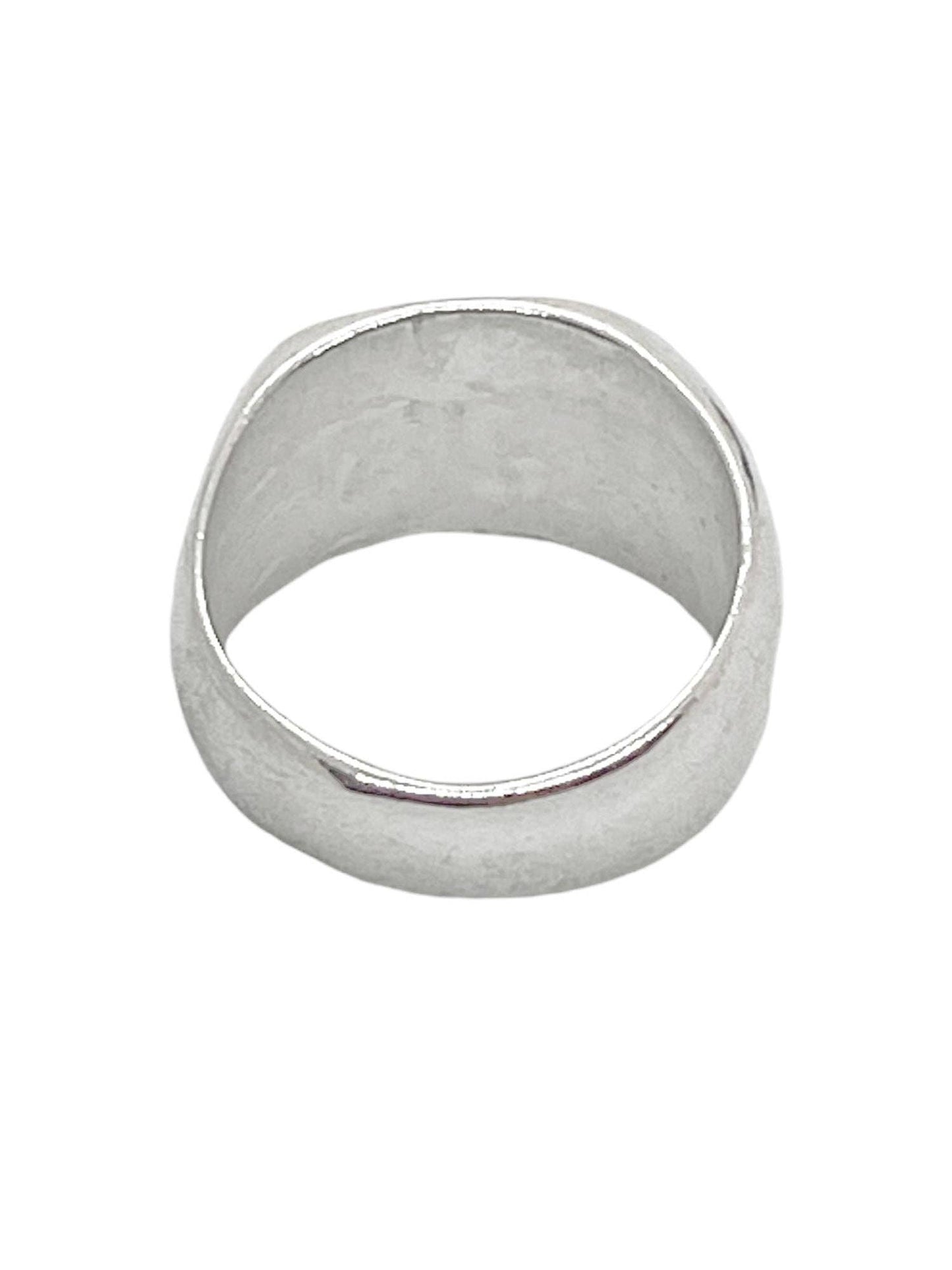 Gloria Mago - Ovale zegelring in 7 micron zilver
