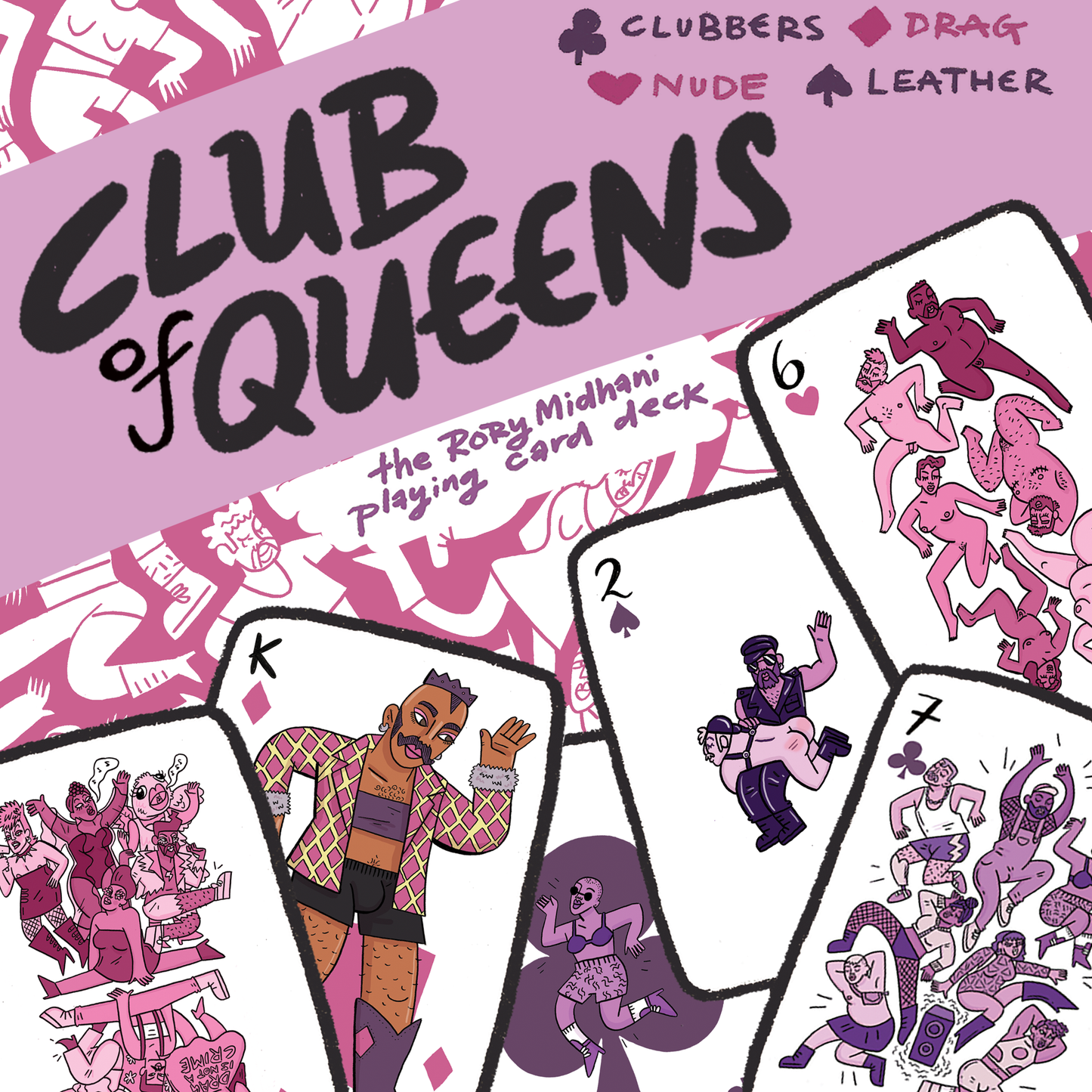 Polar Embassy - Queer seks-positieve speelkaarten 'Club of Queens'