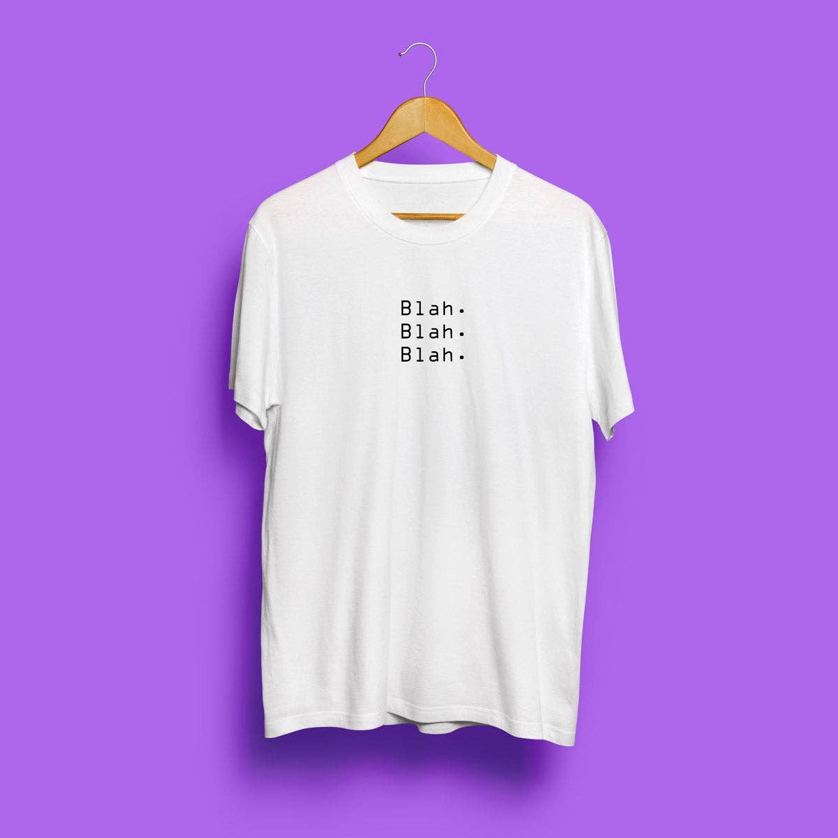 #MAISENZA - Blah blah blah T-shirt van biologisch katoen met korte mouwen: M