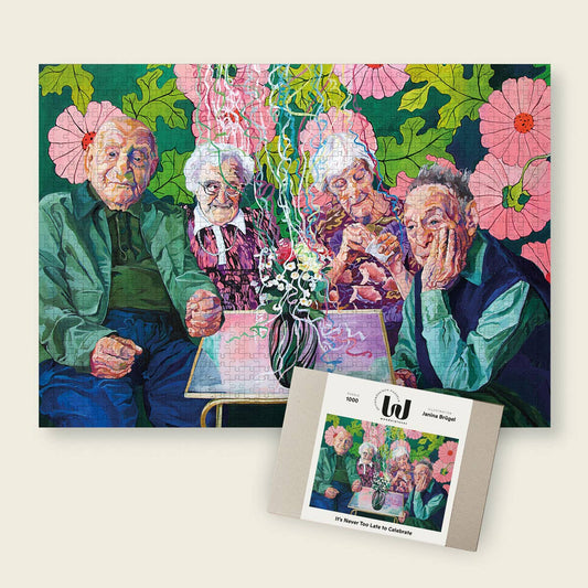 Wonderpieces - Puzzel »It’s Never Too Late to Celebrate« van Janina Bruegel