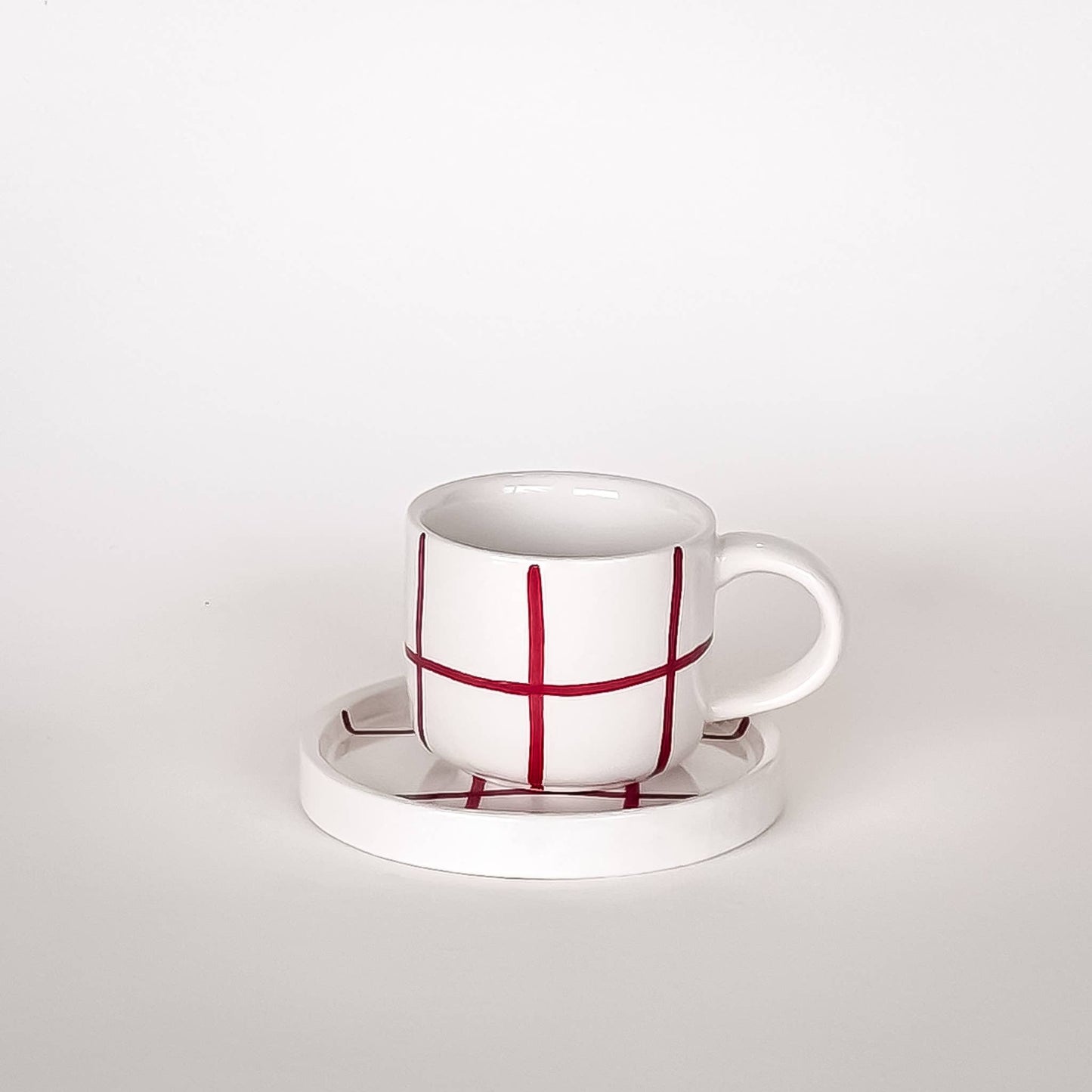 Magazin Minori - Espresso Grid - tramonto rood (2-delige set - 4 onderdelen)