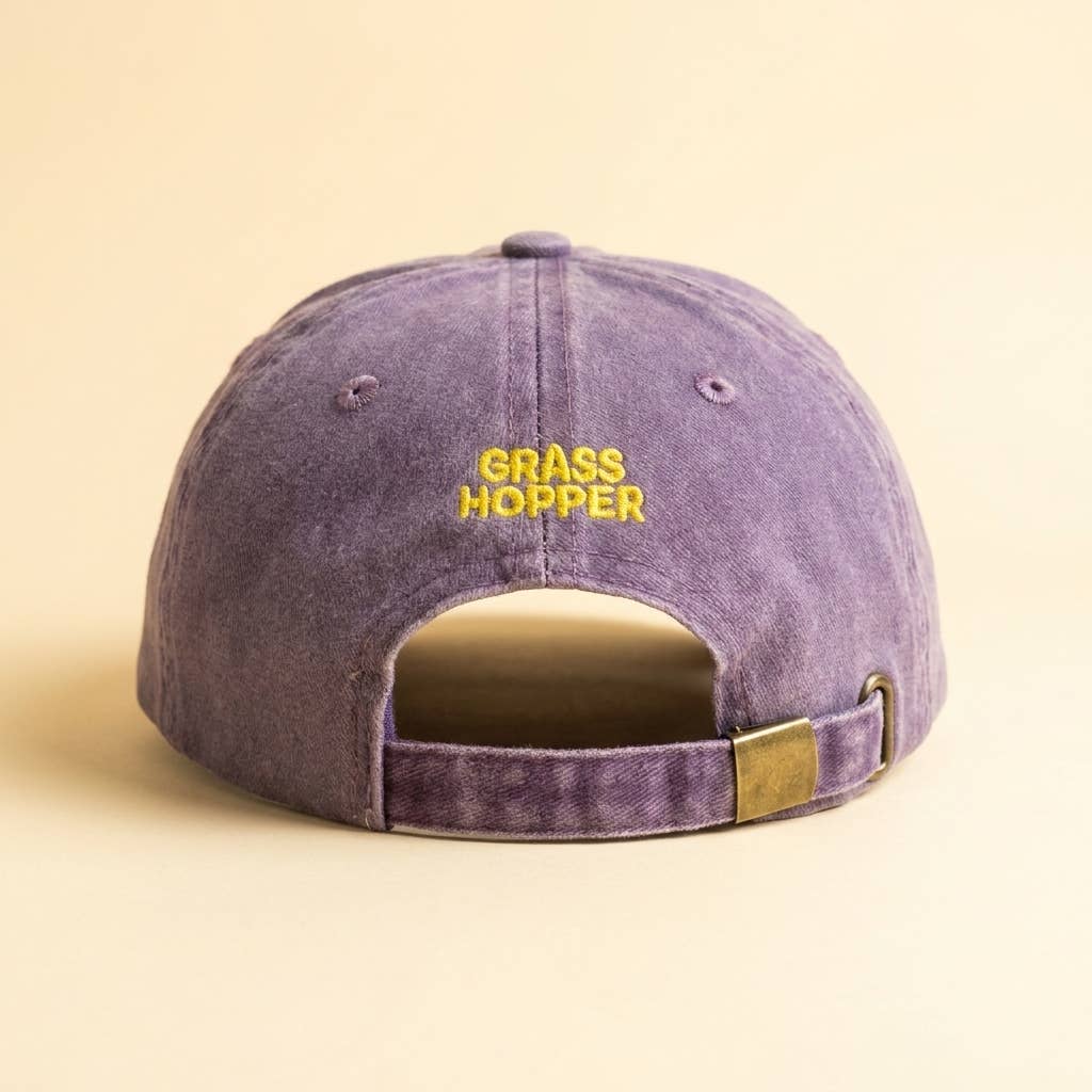 Grasshopper - Verpletter het patriarchaat feministische paarse statementpet: Purple