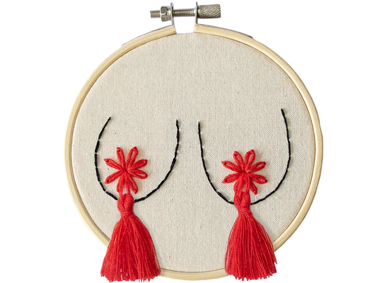 Titty Tassels Embroidery 10 cm