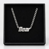 Bear necklace - Silver