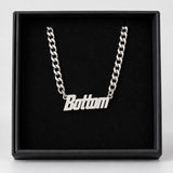 Bottom necklace - silver