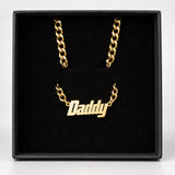 Daddy necklace gold