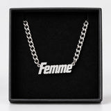 Femme necklace silver