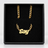 Gay necklace - gold