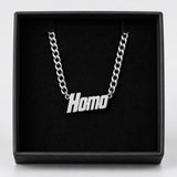 Homo necklace silver
